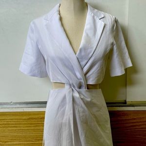 Wrinkled but new zara white dress